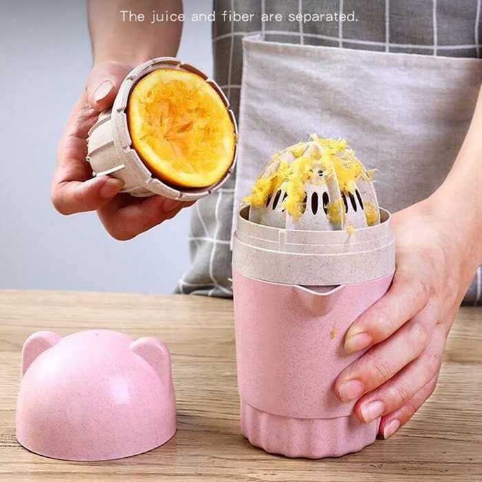 Alat Peras Buah Jeruk Mini Juicer Presser Squeezer - Pink