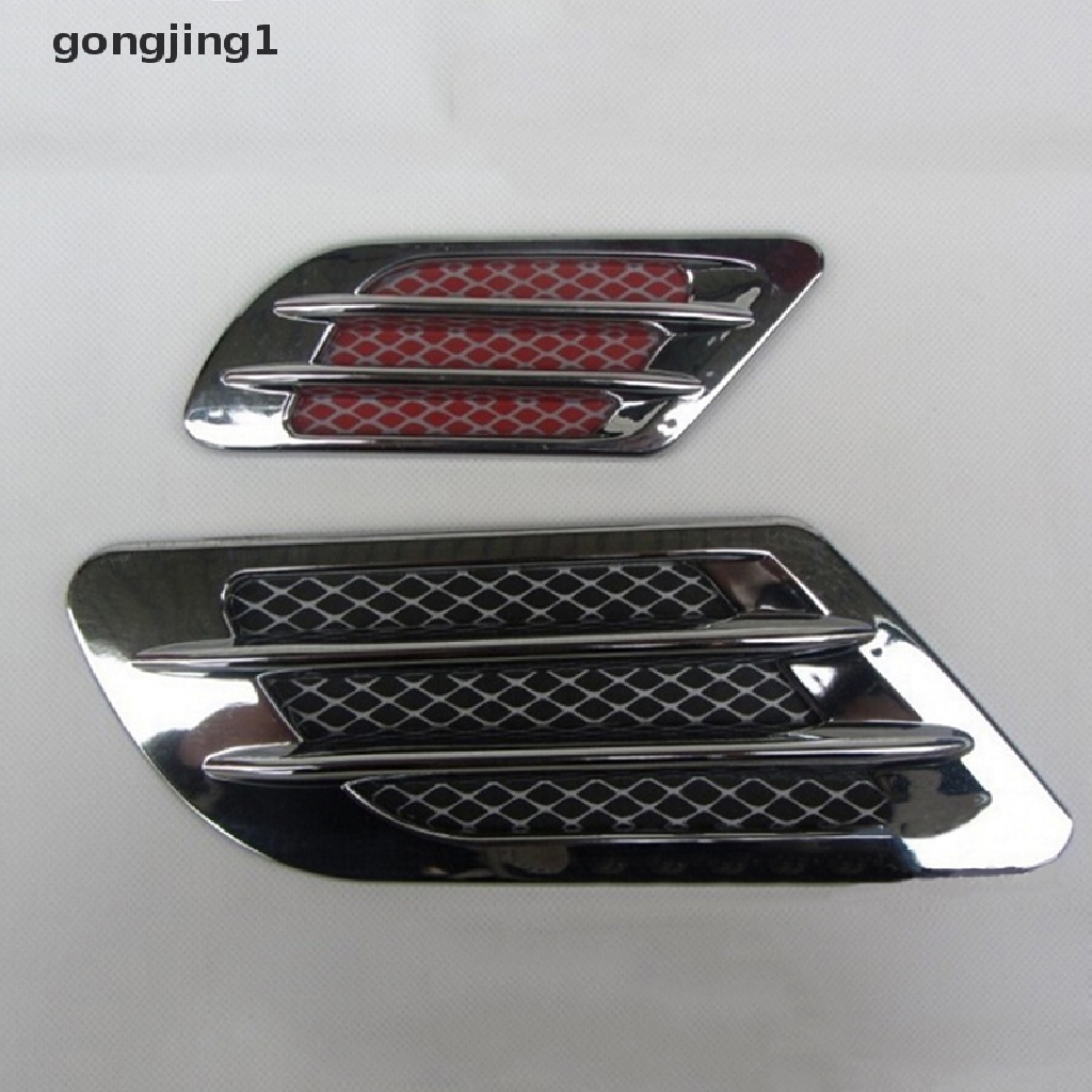 Ggg Penutup Lubang Ventilasi Aliran Udara Samping Mobil Fender Intake Grille Duct Dekorasi Sticker ID