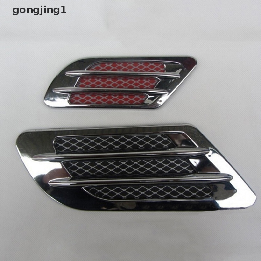 Ggg Penutup Lubang Ventilasi Aliran Udara Samping Mobil Fender Intake Grille Duct Dekorasi Sticker ID