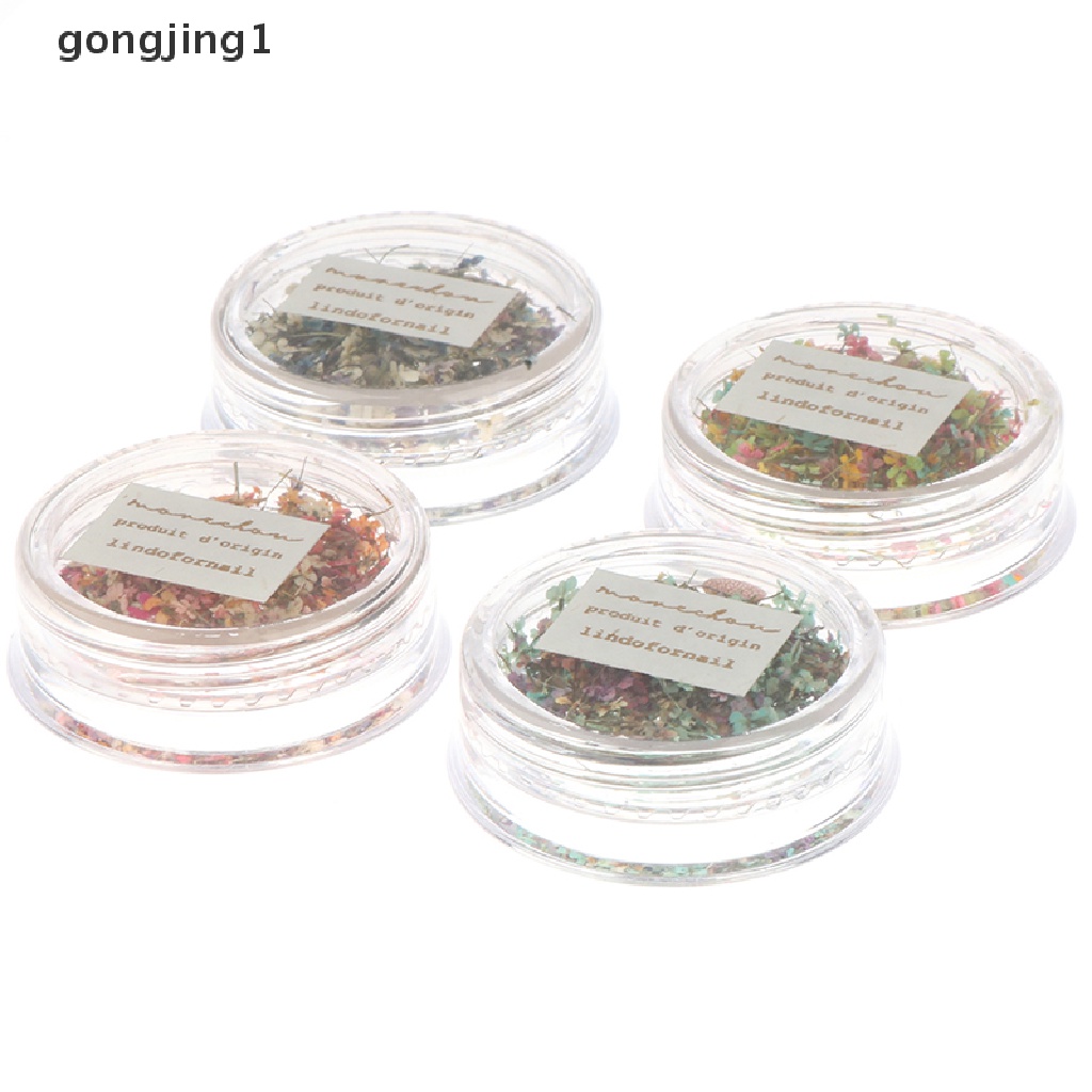 Ggg Nail Art Pesona Indah DIY Bunga Warna-Warni Kering Ditekan Bunga 3D Kuku Ch ID