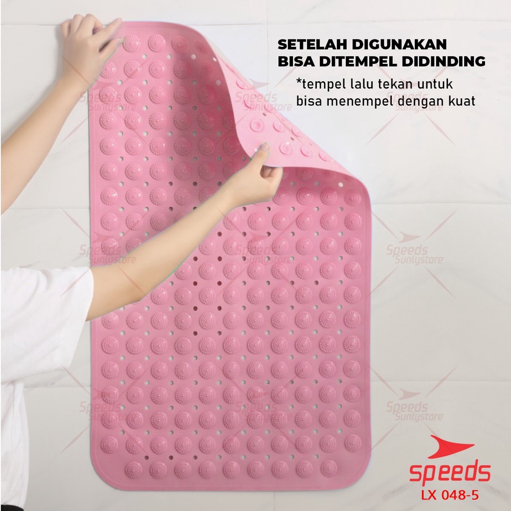 SPEEDS Keset Karpet Anti slip  Kamar Mandi Keset Kaki  Serap Air Karpet PVC Bath Mat 048-5