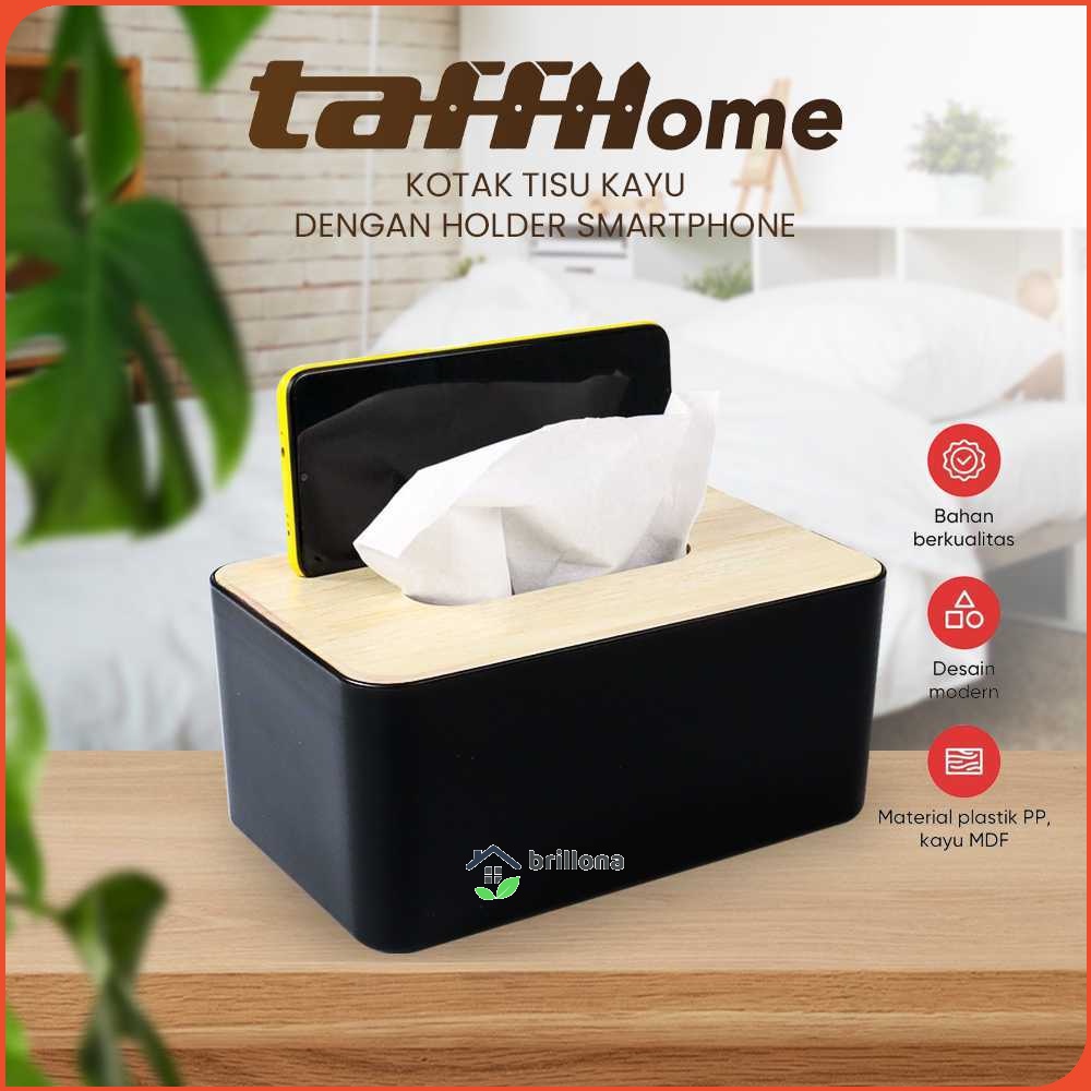 TaffHOME Kotak Tisu Kayu Multifungsi - ZJ003