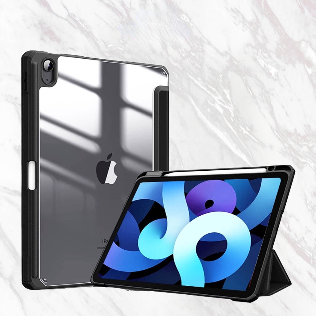 iPad Transparent Case Shockproof Pencil Holder for iPad Mini 6 8.3&quot; / 5th-6th Gen 9.7&quot; / 7th-9th Gen 10.2&quot; / 10th Gen 10.9&quot; / Air 4,5 10.9&quot; / Pro 2018-2022 11/pro 12.9&quot;