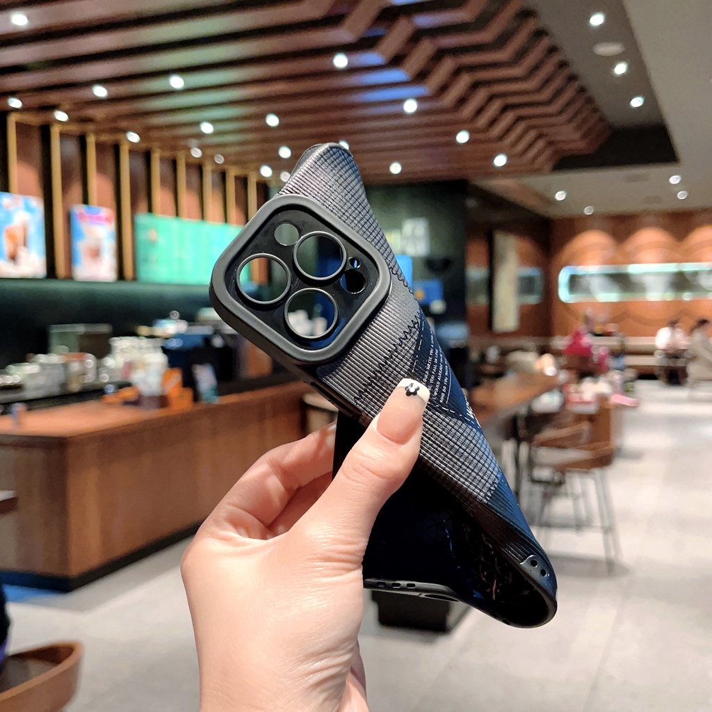 Untuk iPhone Case14 13 12 11 Pro MAX X XR XS Max7 8 Plus Kamera Pelindung Butir Vertikal split joint smile soft case