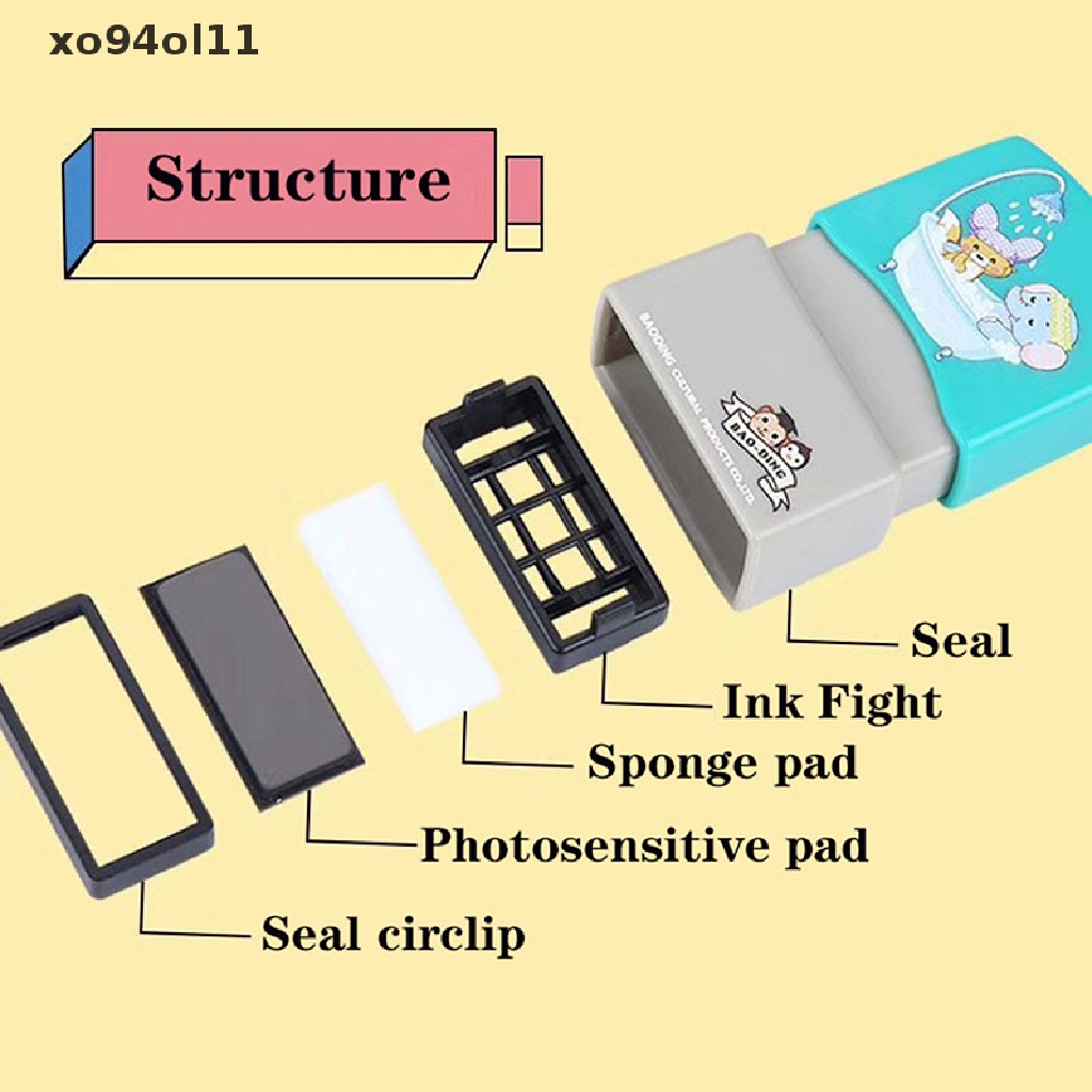 Xo Stempel Nama Bayi DIY Security Name Seal Baju Bab Ukir Pola Sendiri OL