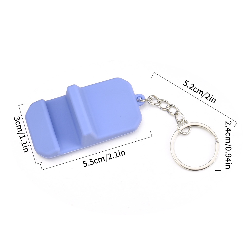 Gantungan Hp Mini Universal Portabel Gantungan Kunci Plastik Bahan PVC Kreatif Desktop Lazy Bracket Ornamen Hias Gantungan Kunci Liontin Untuk Telepon
