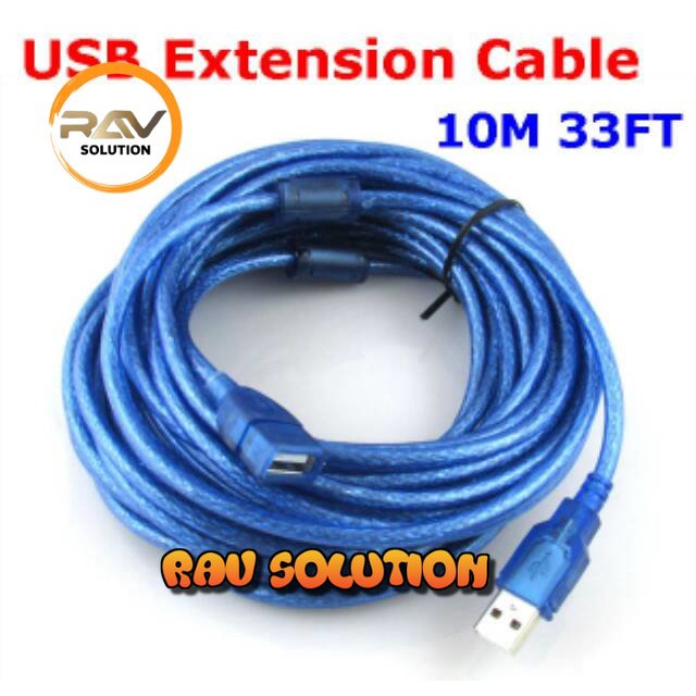 KABEL USB MALE FEMALE 10M / PERPANJANGAN USB / USB EXTENDER EXTENTION  VN 4