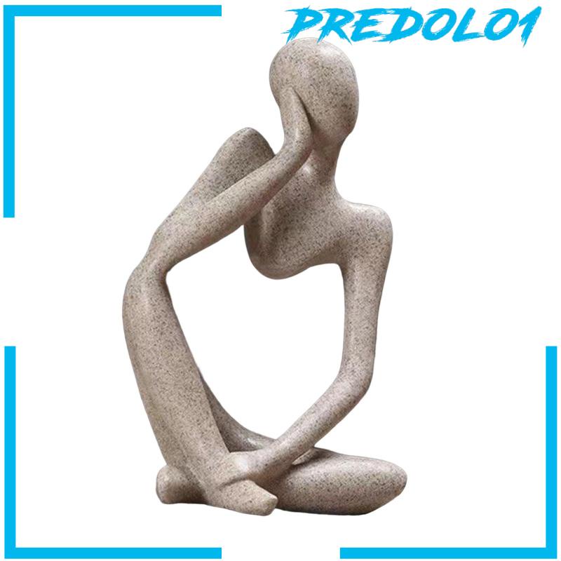 [Predolo1] Patung Pemikir Abstrak Thinking People Statue Untuk Rak Buku Shelf Counter