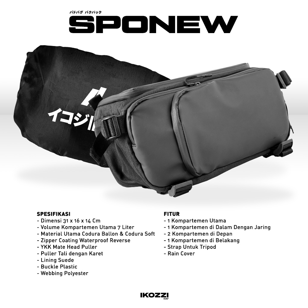 Ikozzi Sponew Waist Bag - Tas Kamera