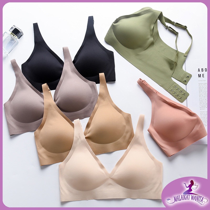 Bra menyusui tanpa tanda gesper depan plus ukuran bra menyusui jenis rompi pakaian dalam GD01