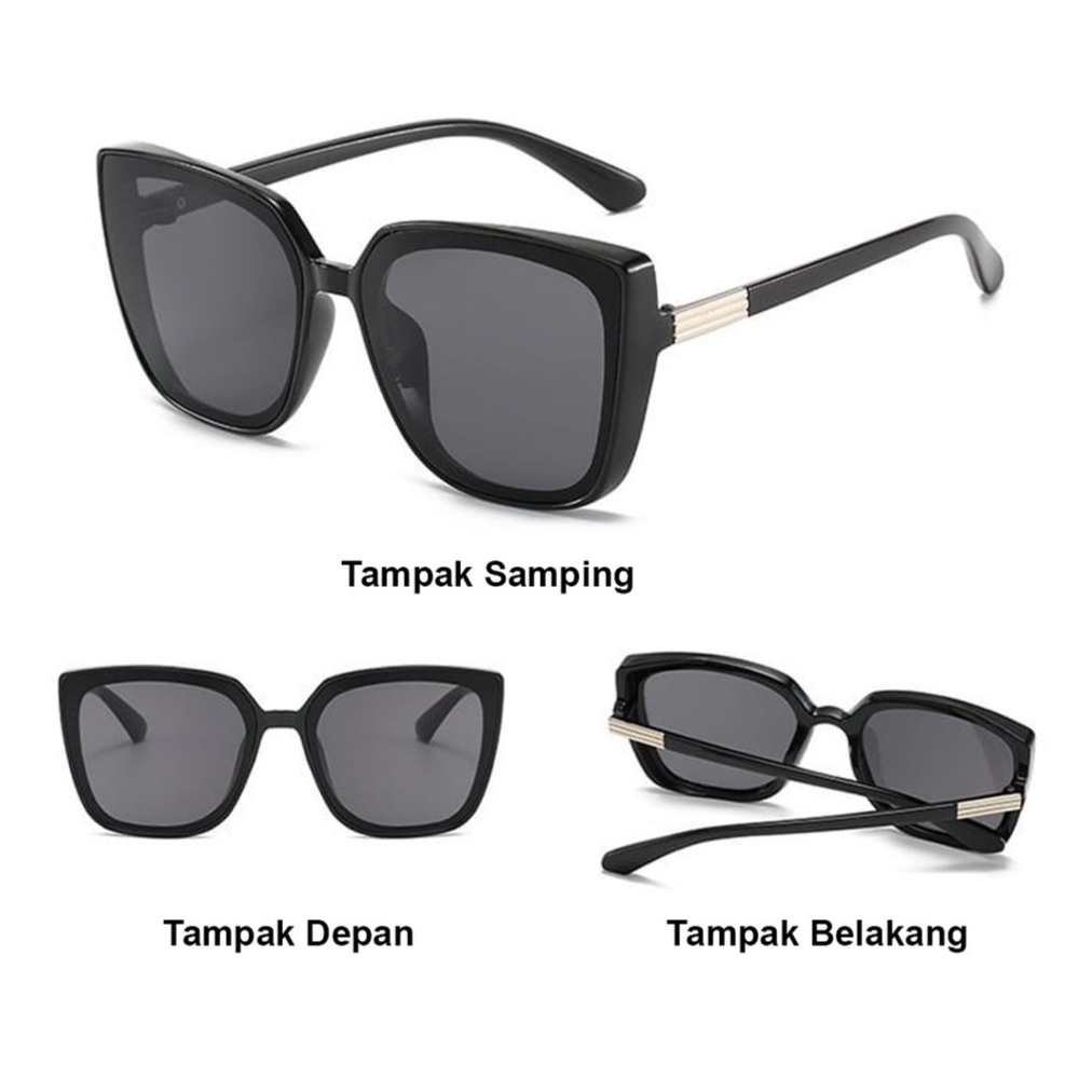 Kacamata Hitam Sunglasses Unisex Fashion Korea untuk Pria dan Wanita