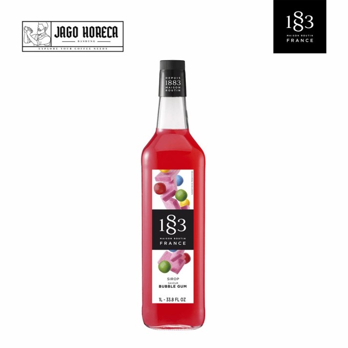 

1883 Maison Routin Syrup Bubblegum | Sirup 1883 Maison Routin Bubblegu