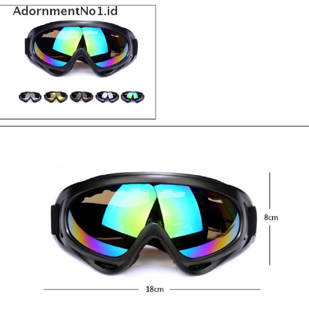 [AdornmentNo1] Kacamata Motocross Helm Goggles Ski Sport Gafas Untuk Motor Motor Motor Trail ATV [ID]