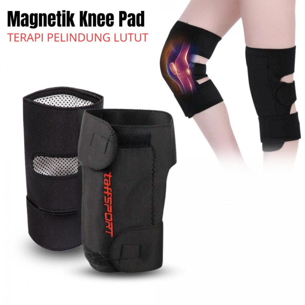 TaffSPORT Terapi Pelindung Lutut Magnetik Knee Pad