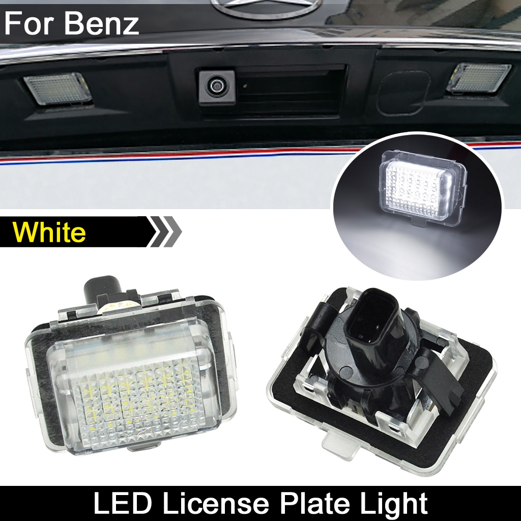 2pcs Lampu Plat Nomor LED Plat Lampu Untuk Benz C-CLASS W204 W205 W216 W218 E-CLASS W212 S-CLASS W221 W231 S-CLASS W222