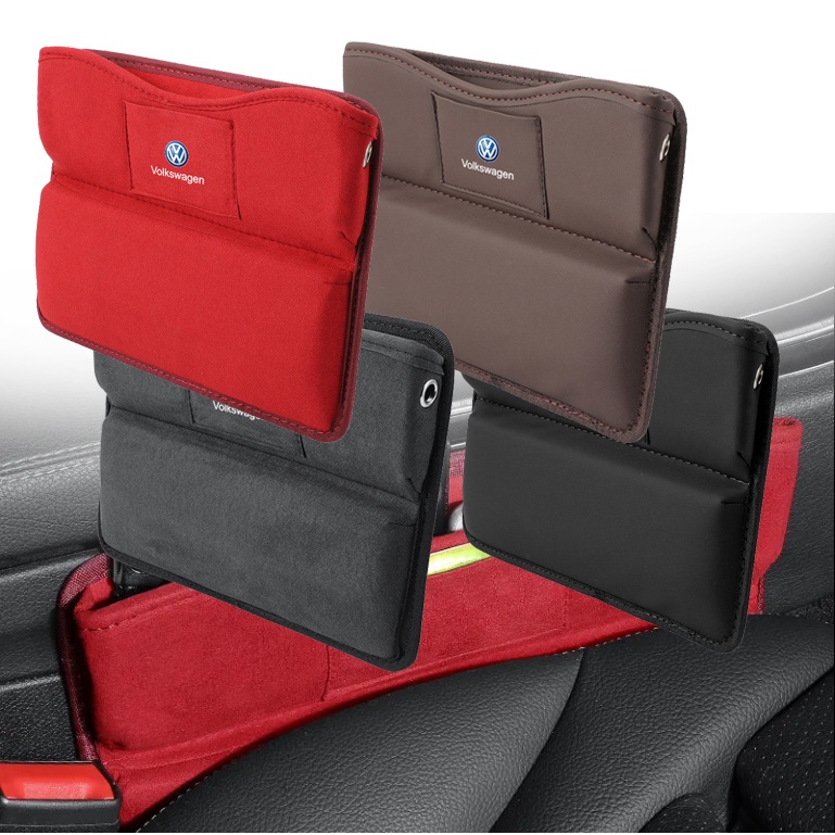 Car Seat Gap Storage Box Storage Car Seat Side Bag Jok Mobil Finishing Interior Cocok Untuk Volkswagen VW Polo golf Vento Passat Tiguan