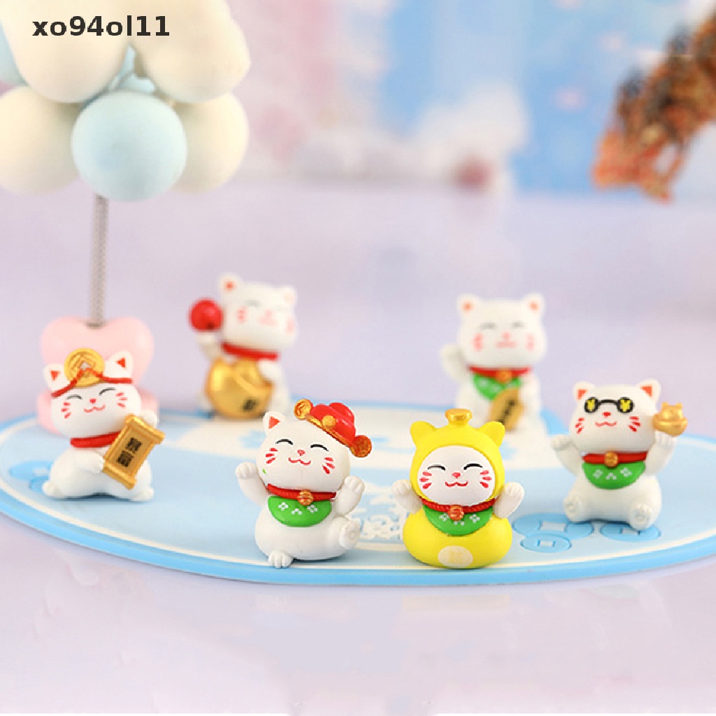 Xo 1Pc Kucing Keberuntungan Kartun Lucu Kucing Mikro Lanskap Plastik Kitten Mikro Landschaft OL