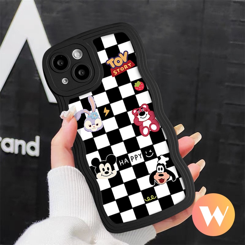 Kartun Toy Story Checkerboard Love Heart Casing Redmi 10A 10a1+9T 9 10C 12C A1 9A 9C NFC POCO M3 X3 NFC Pro Redmi Note 10s 9s 8 11 9 11s 10 Pro Max Mi 11T Pro Couple Soft Sarung