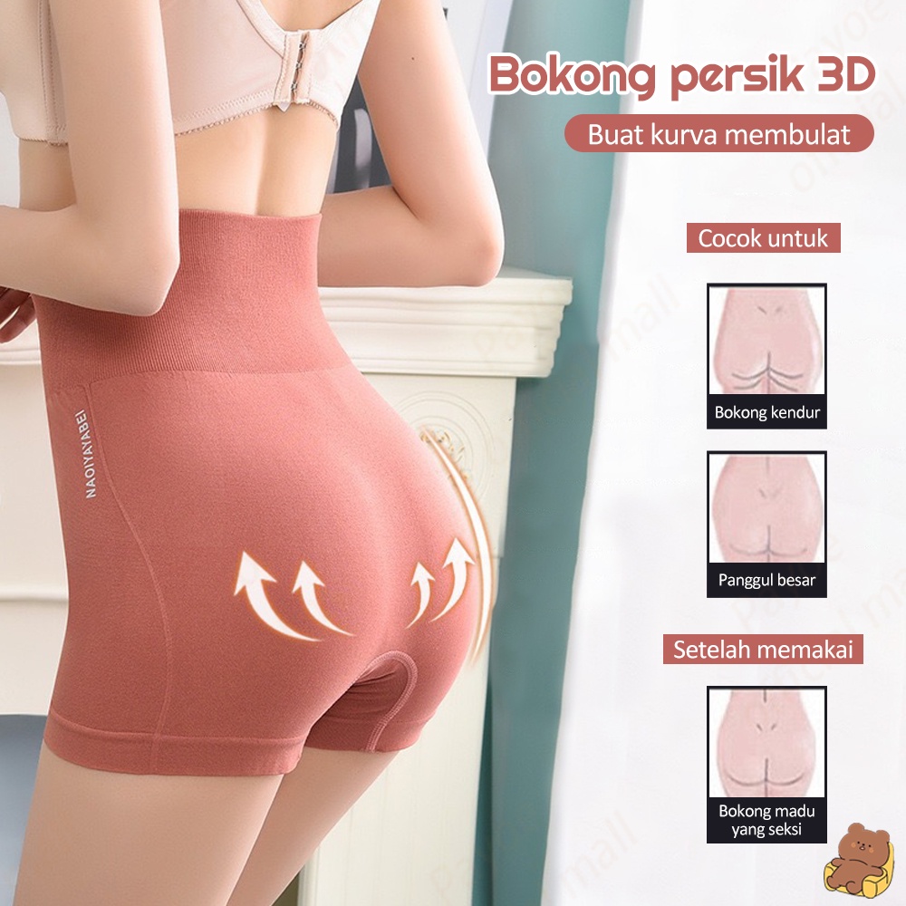 PAYOE Legging Pendek Wanita Celana Korset Pinggang Tinggi