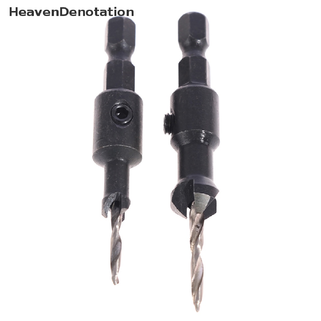 [HeavenDenotation] 4pcs 3.5/4.5/4.5mm Hex Quick Change Shank Countersink Tapered Drill Bits HDV