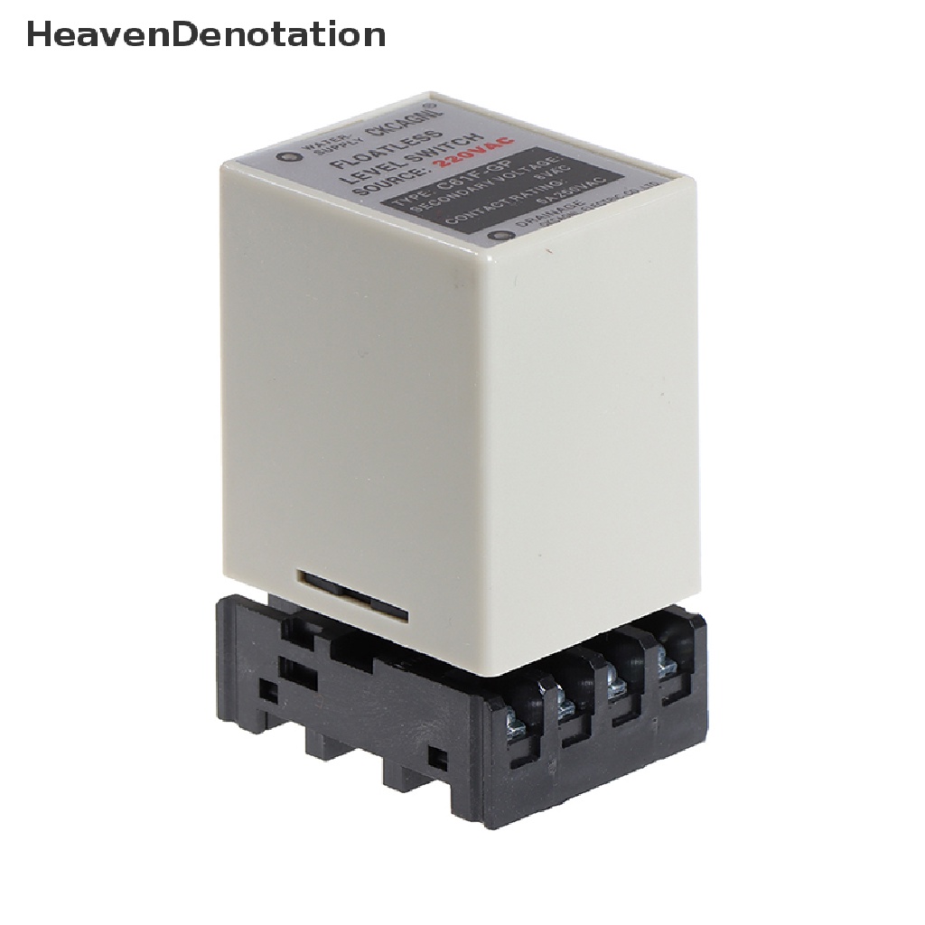 [HeavenDenotation] C61f-gp AC220V Relay Level Floatless Saklar Level Controller Dengan Base HDV