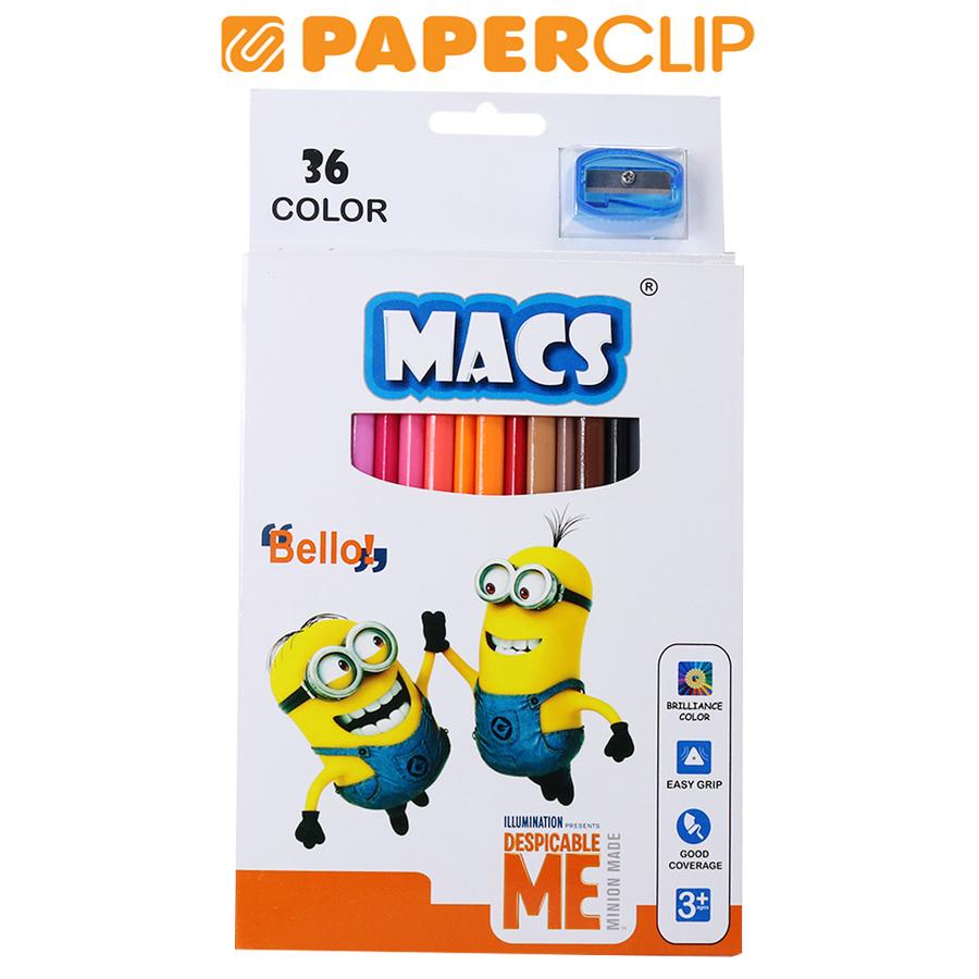 

PENSIL WARNA MACS MINIONS 36S