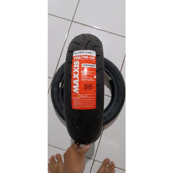 Ban motor matic Maxxis Victra 110 70 12 Ban Scoopy Fazzio TUBELESS