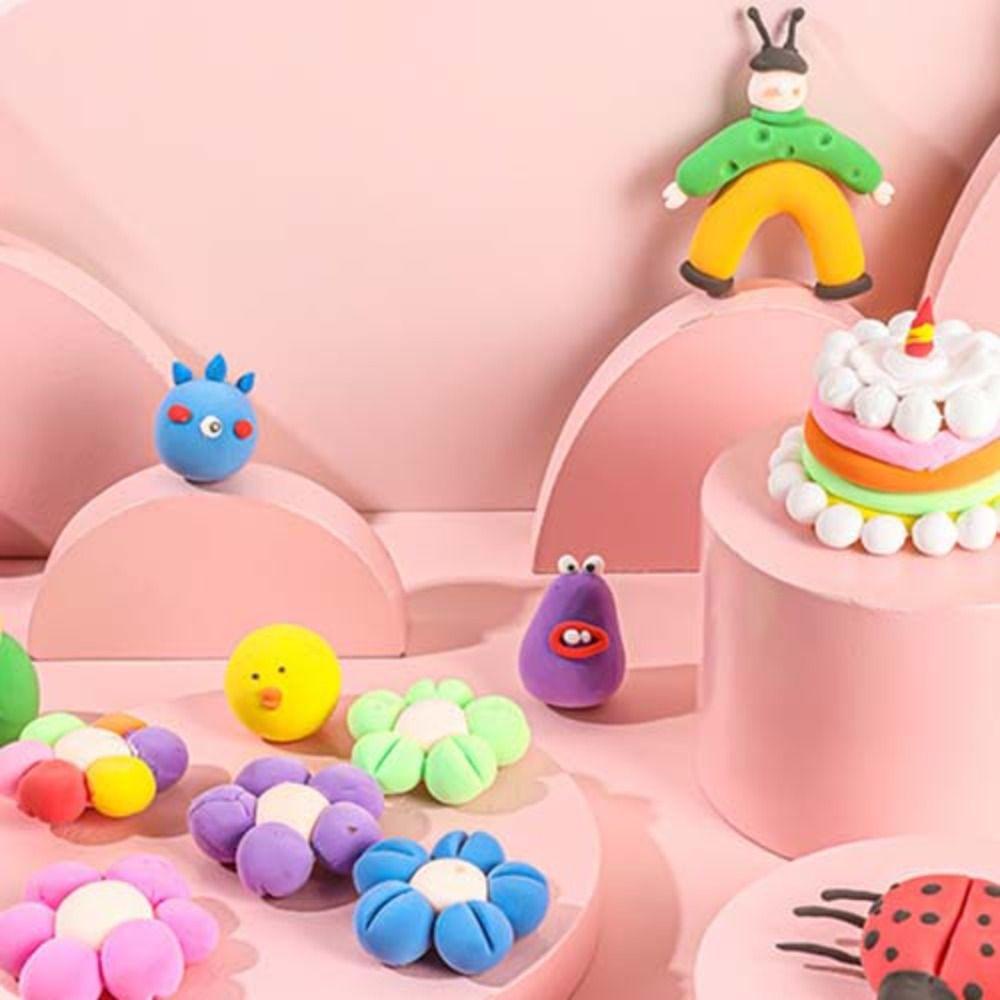 Quinton Mainan Tanah Liat Ultra Ringan Mainan Anak Modeling Clay Anak Hadiah Diy Slime Perlengkapan Super Ringan Langsing Mainan Tanah Liat Ringan Modelling Clay Kreatif Clay Lembut Plastisin Mainan