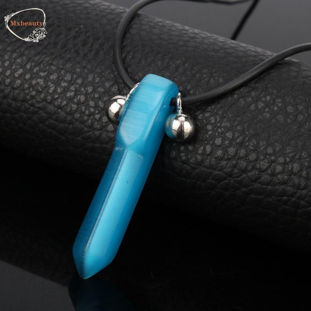 Mxbeauty Naruto Anime Kalung Fashion Pesta Sederhana Aksesoris Hexagonal Pilar Liontin Gadis Hadiah Temperamen Kristal Klavikula Rantai