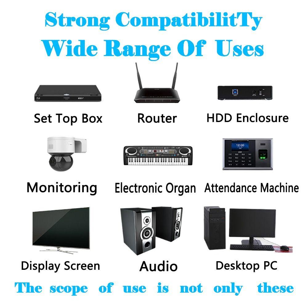 POPULAR Power Supply Adaptor Monitor Router EU US UK AU Plug Speaker LED Strip Konverter AC Ke DC