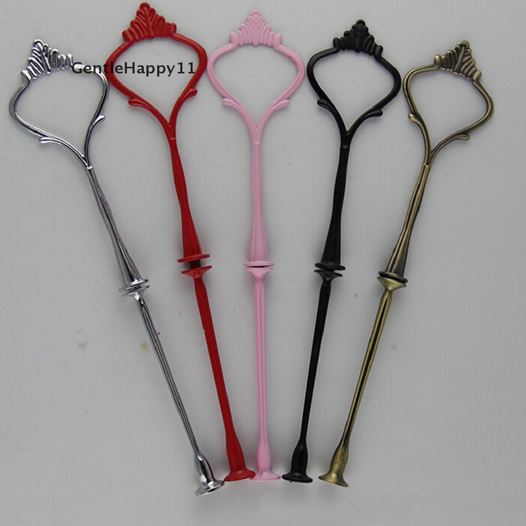 Gentlehappy 1set 3atau 2tingkat Piring Kue Stand Handle Fitg Hardware Rod Plate Stand id