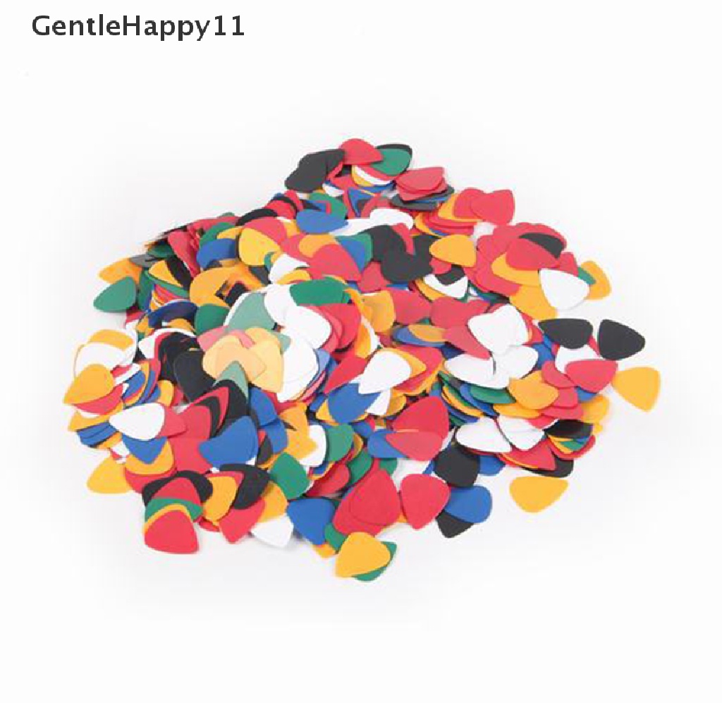Gentlehappy 100 Pcs ABS Acoustic Ukulele Bass Gitar Elektrik Picks Plectrums Aksesoris id