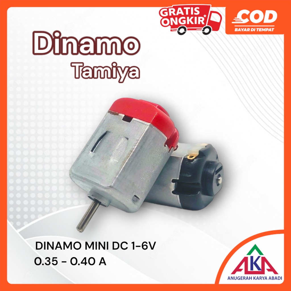 Motor DC 1-6 Volt Dinamo Listrik Mini Tamiya