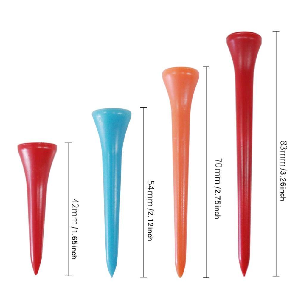 Lanfy Golf Tees 50Pcs/lot Outdoor Stabil Ringan 42mm/54mm/70mm/83mm Praktek Untuk Bola Golf Warna Campur Cup Type Golf Aksesoris