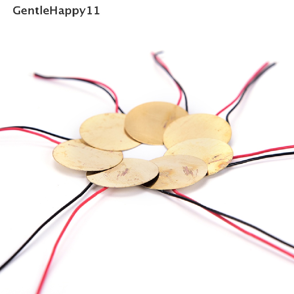 Gentlehappy 6pcs Piezoelektrik Piezos Amplifier Discs Leads Untuk Box Pickup Gitar Kualitas Bagus id