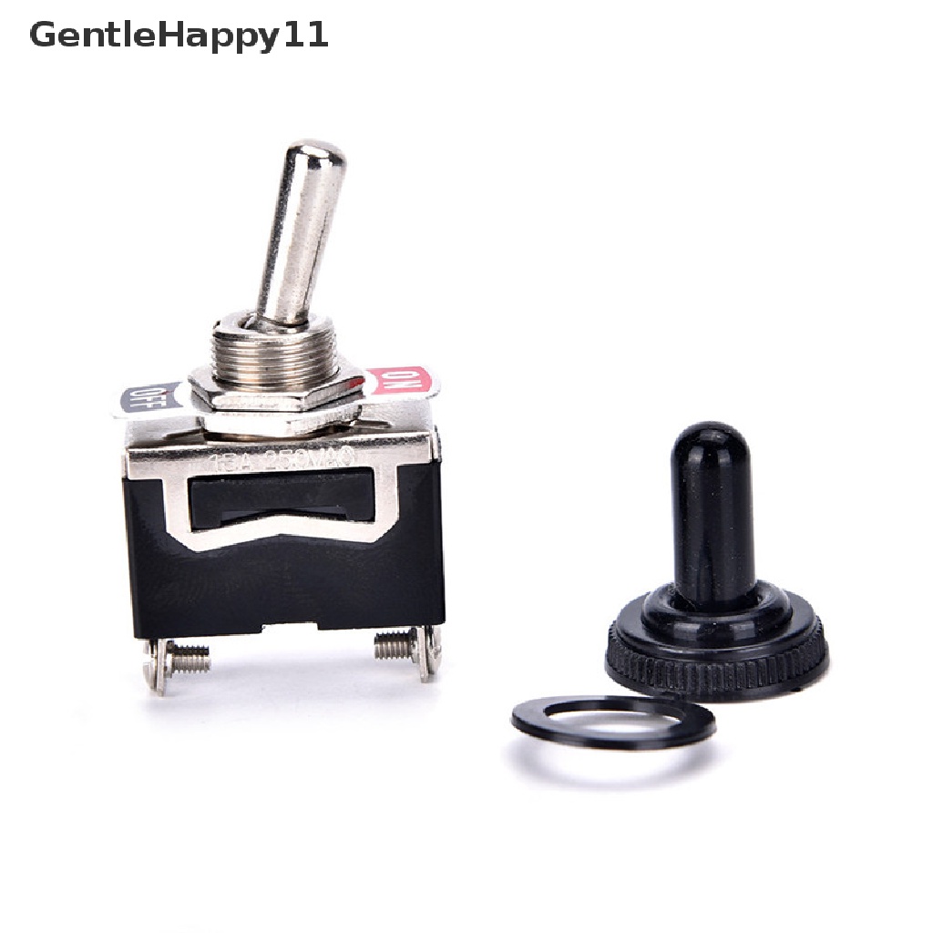 Gentlehappy SPST 2Pin Heavy Duty 20A 125V ON/OFF Rocker Toggle Switch Tahan Air Boot id