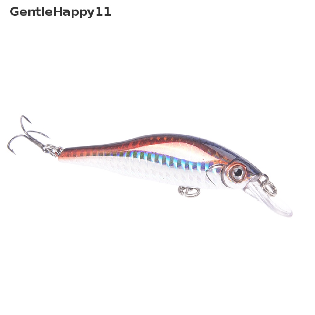 Gentlehappy 1pc Ikan Kecil Memancing Umpan Tenggelam Buatan Keras 3d Mata 9.8cm 12g id