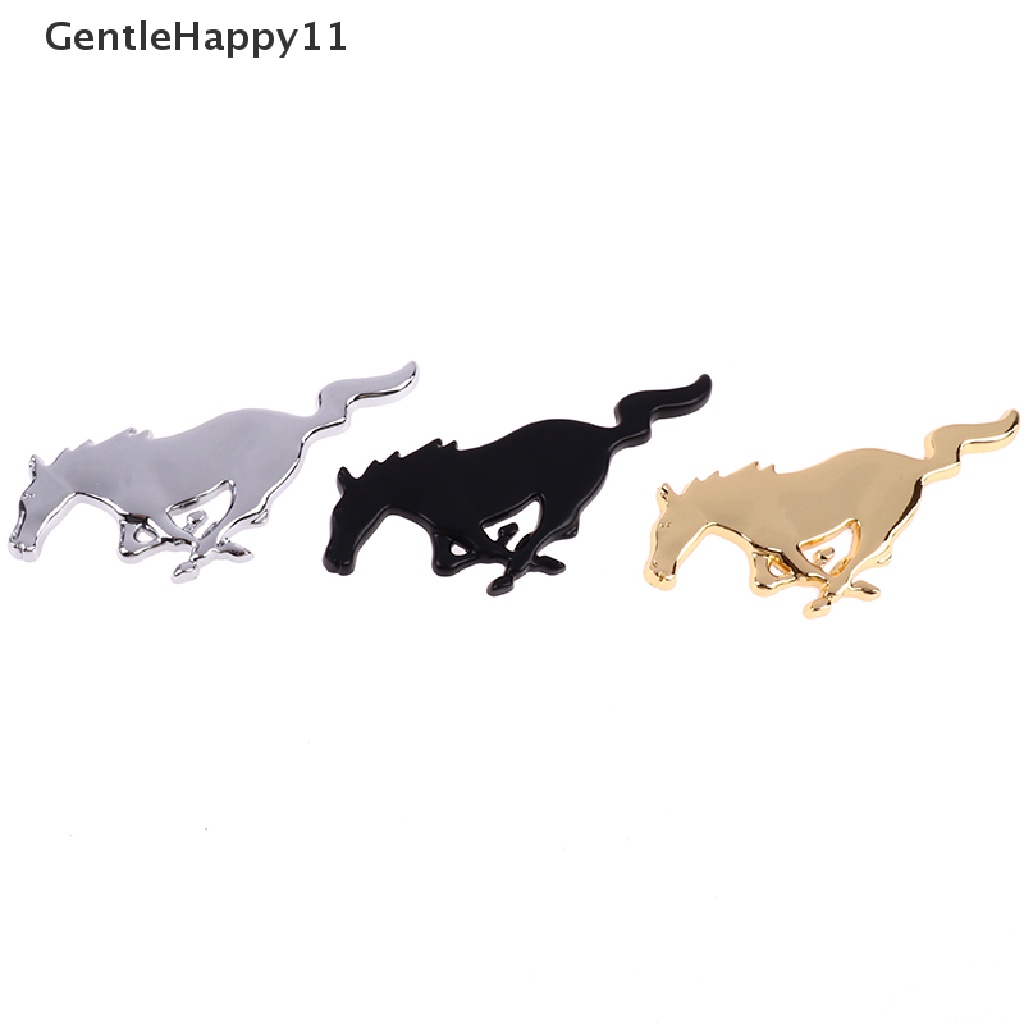 Gentlehappy Logo Mobil 3D Horse Metal Untuk Ford Mustang New Mondeo Focus Kap Depan Mobil Grille id