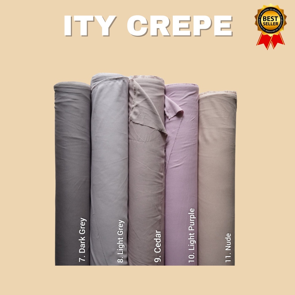 Kain ITY Crepe ITY Crep dan Moss Crepe MossCrepe WollyCrepe Wolli Crepe Wolly Crepe