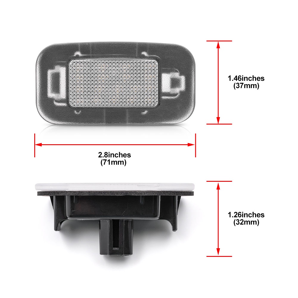 2pcs Perakitan Lampu Plat Nomor LED Putih Untuk Lexus IS250 IS300 IS350 GS200t GS300 GS350 RC200 RC300 RC350 Untuk Camry