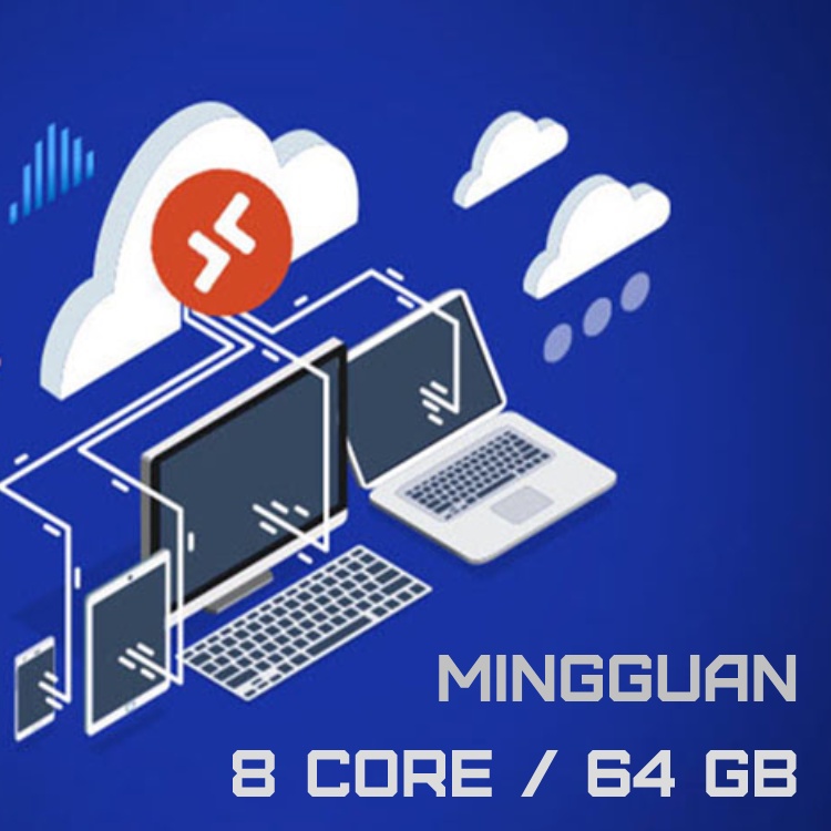8 CORE 64 GB VPS RDP MINGGUAN GARANSI SEMINGGU WINDOWS LINUX