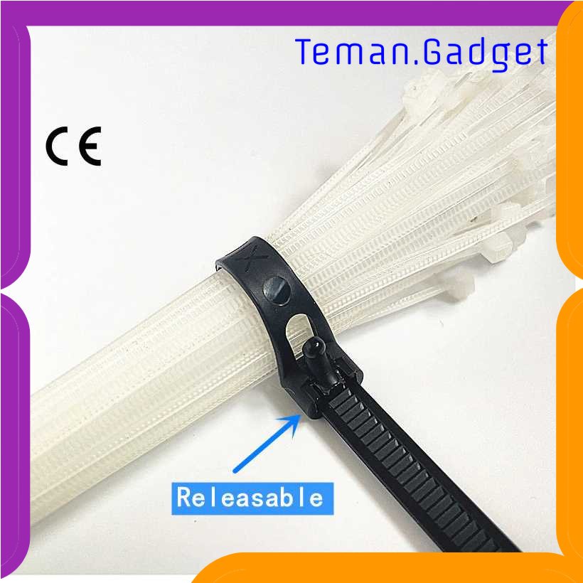 TG - ATK TaffGUARD Kabel Ties Cable Organizer Reusable 8 x 200 mm 100 PCS - NL8