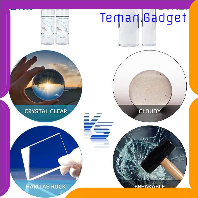 TG - ATK QIAO Lem Resin Epoxy Bening Rasio 1:1 AB Crystal DIY Handmade Jewelry - ER-001