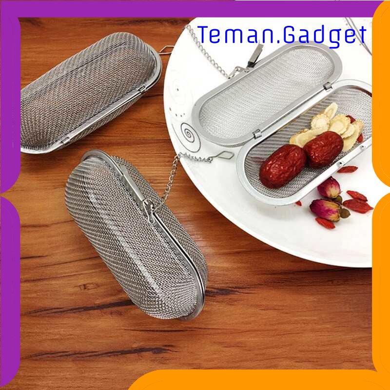 TG - DPR JETTING Filter Saringan Teh Reusable Tea Infuser Strainer Ellipse - M218