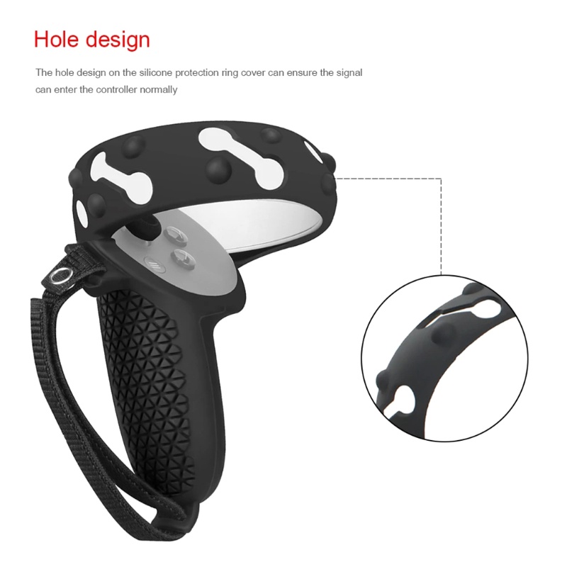 Cre for Touch Controller Grip Cover Silicone Handle Sleeve Untuk Oculus Quest2Contro