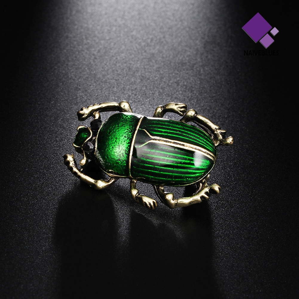 &lt; Naiveblues &gt; Vintage Lady Beetle Enamel Hewan Serangga Bros Wanita Syal Pesta