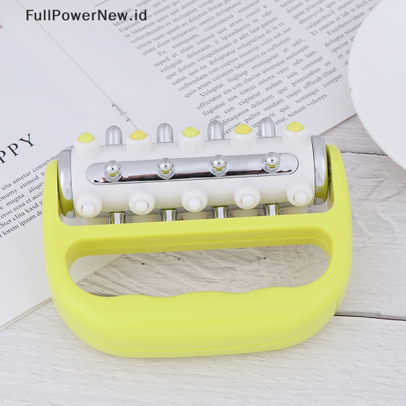 Power Manual Body Massager Roller Handheld Pain Relief Selulit Pijat Press Roller ID