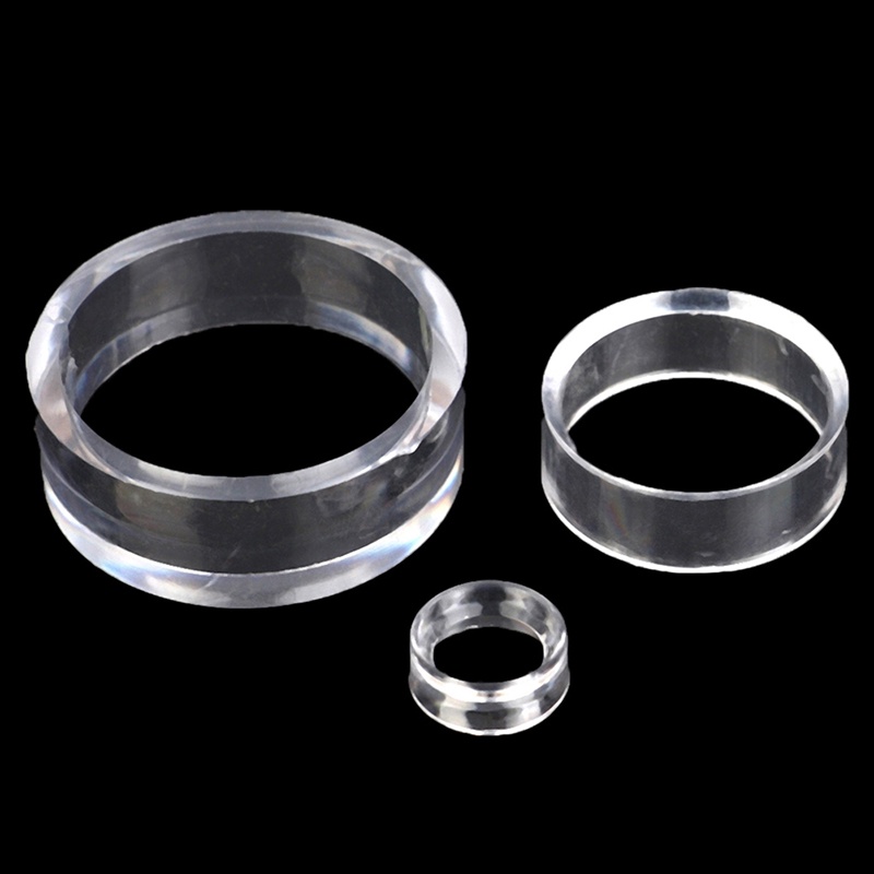 [lightoverflow2] 1set Transparan Jade Display Stand Sphere Holder Crystal Ball Base Penyangga Rak Perhiasan Gemstones Penyimpanan Organizer Rak [ID]