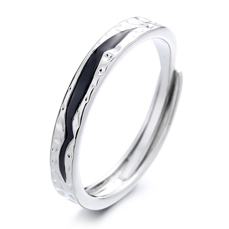 Cincin Twist Gelombang Hypoallergenic Minimalis Untuk Wanita Adjust Open Ring Fashion Korea Aksesoris