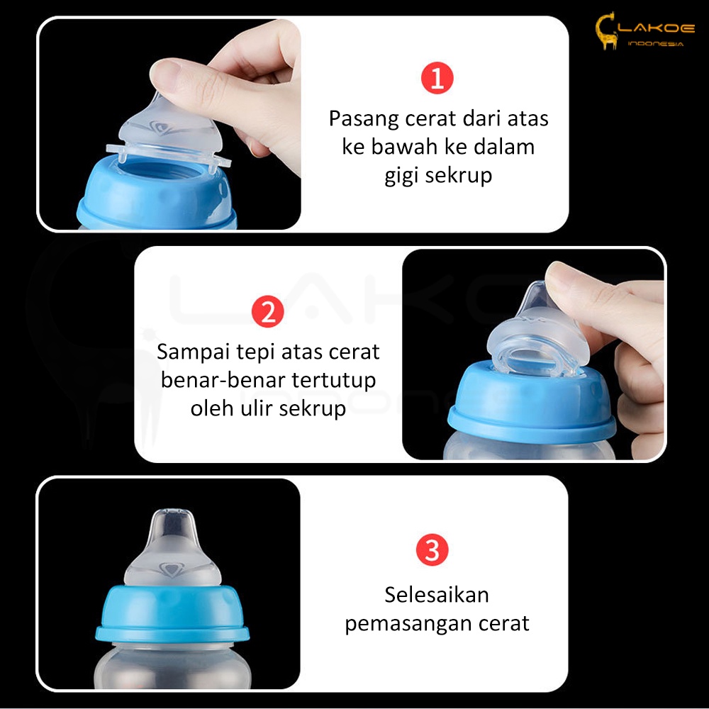 Lakoe 5cm duckbill wide neck Dot Nipple /Dot Nipple Training Cup/Dot Botol susu bayi